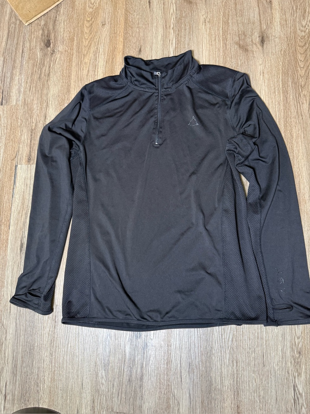 Men's Black Quarter-Zip Performance Jacket